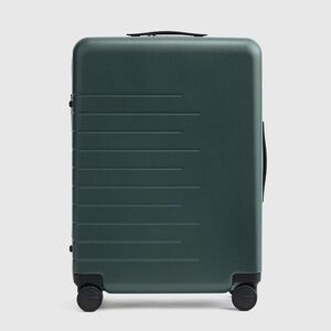 Quince Medium Expandable Check in Suitcase in Dark Green  (no bundles)